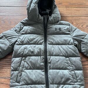 Under Armour Kids Charcoal Puffer Coat